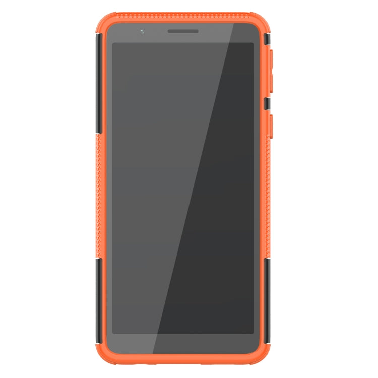 For Samsung Galaxy A01 Core Tire Texture Shockproof TPU + PC Protective Case with Holder