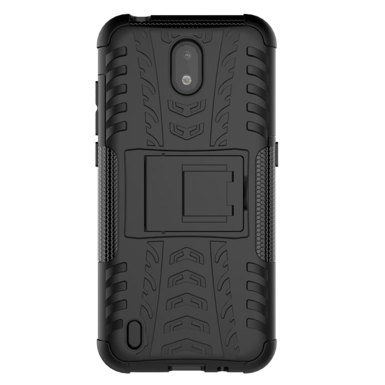 For Nokia 1.3 Tire Texture Shockproof TPU + PC Protective Case with Holder
