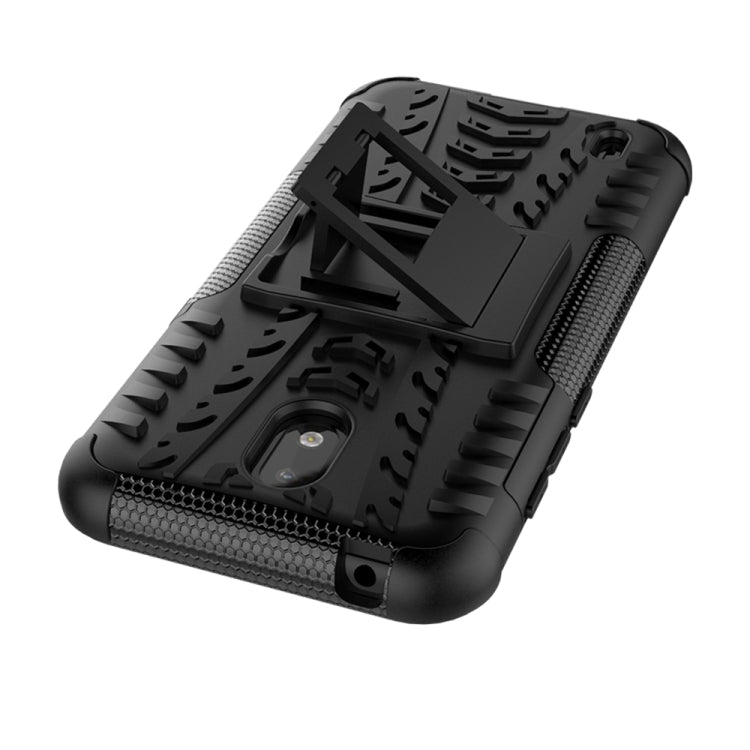 For Nokia 1.3 Tire Texture Shockproof TPU + PC Protective Case with Holder