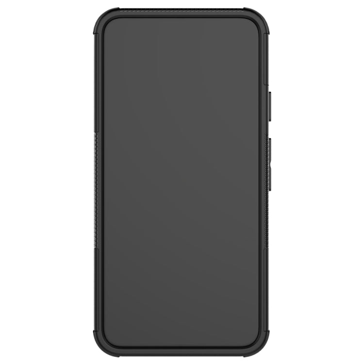 For Google Pixel 5 Tire Texture Shockproof TPU + PC Protective Case with Holder