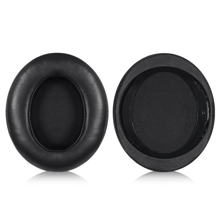 2pcs Lambskin Splicing Earphone Replacement Earpads Pads For Philips SHP9500 - Black