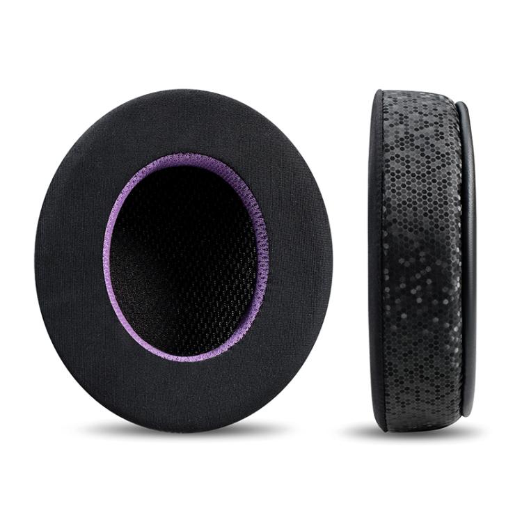 2pcs Insert Replacement Earpads For Razer Standard X / Kraken X / V3 X, Material:Net Fabric - Black Purple