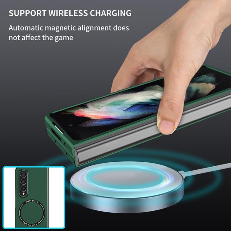 For Samsung Galaxy Z Fold5 Kalebol MagSafe Shockproof Frosted PC Phone Case