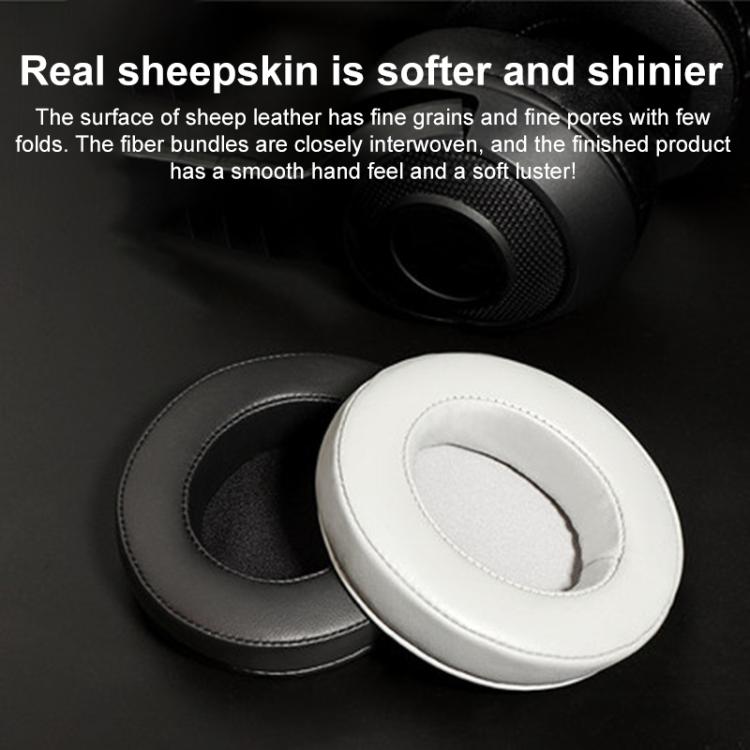 2pcs Insert Replacement Earpads For Razer Standard X / Kraken X / V3 X, Material:Protein Leather - Black Blue