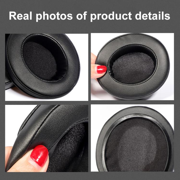 2pcs Insert Replacement Earpads For Razer Standard X / Kraken X / V3 X, Material:Protein Leather - Black Blue