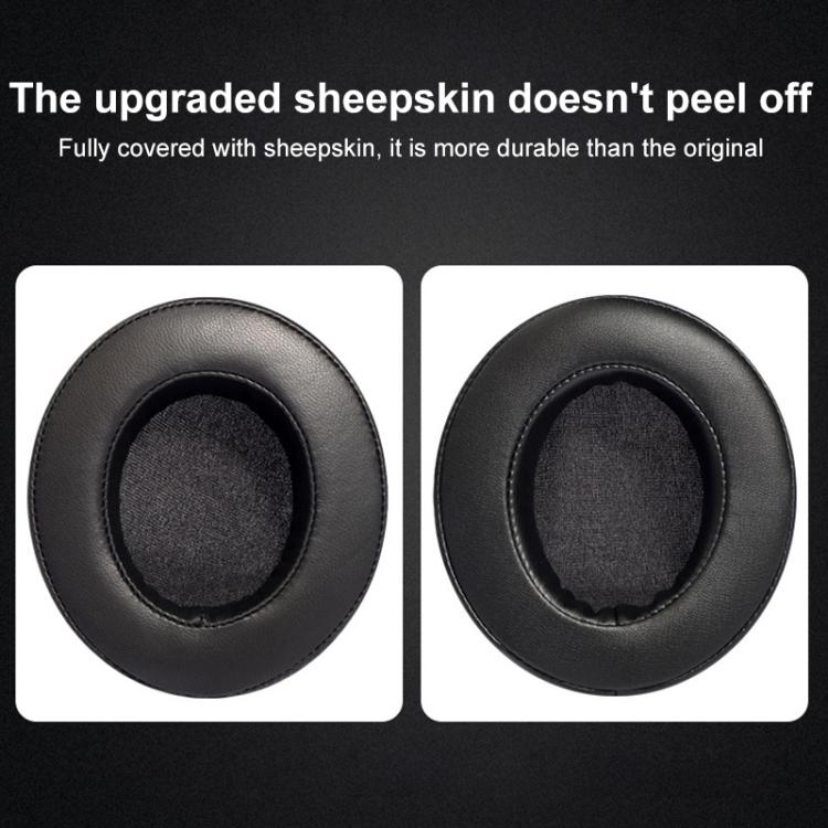 2pcs Insert Replacement Earpads For Razer Standard X / Kraken X / V3 X, Material:Protein Leather - Black Blue