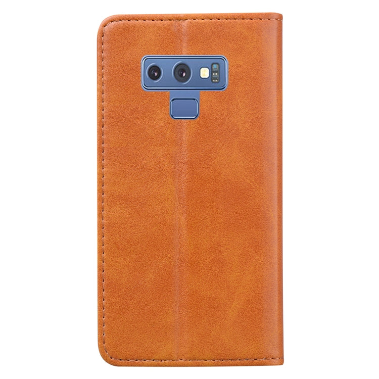 For Samsung Galaxy Note 9 Business Stitching Horizontal Flip Leather Case with Double Folding & Bracket & Card Slots & Photo Frame & Wallet
