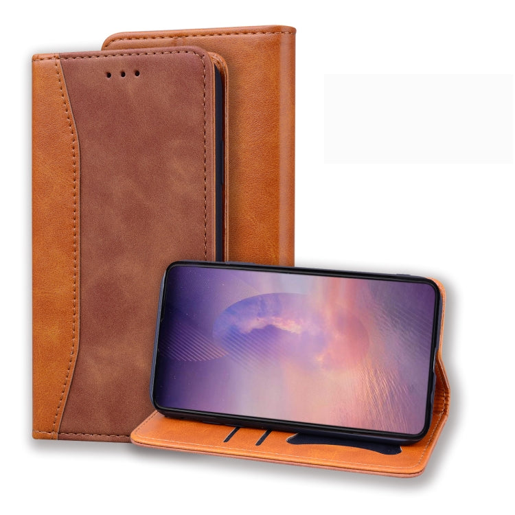 For Samsung Galaxy Note20 Business Stitching Horizontal Flip Leather Case with Double Folding & Bracket & Card Slots & Photo Frame & Wallet