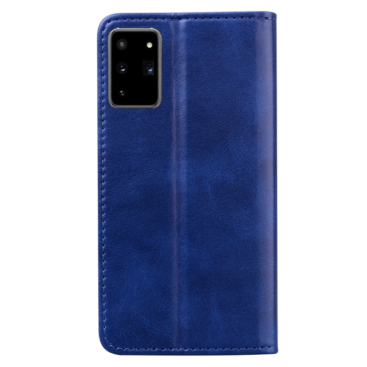 For Samsung Galaxy Note20 Business Stitching Horizontal Flip Leather Case with Double Folding & Bracket & Card Slots & Photo Frame & Wallet
