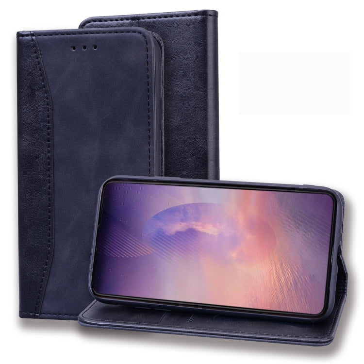 For Samsung Galaxy Note20 Business Stitching Horizontal Flip Leather Case with Double Folding & Bracket & Card Slots & Photo Frame & Wallet