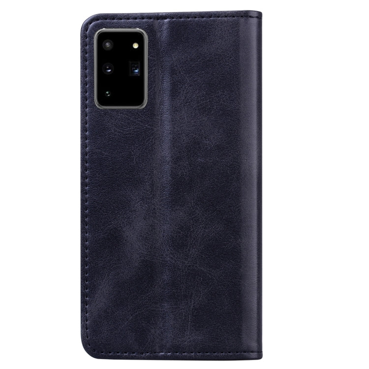 For Samsung Galaxy Note20 Business Stitching Horizontal Flip Leather Case with Double Folding & Bracket & Card Slots & Photo Frame & Wallet