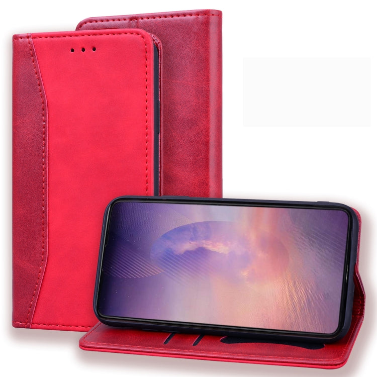 For Samsung Galaxy Note20 Business Stitching Horizontal Flip Leather Case with Double Folding & Bracket & Card Slots & Photo Frame & Wallet