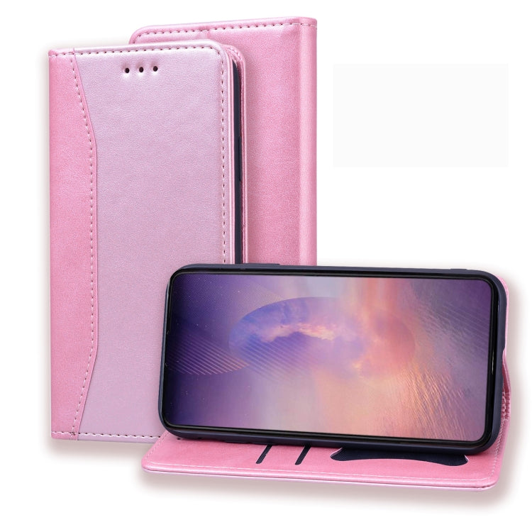 For Samsung Galaxy Note20 Business Stitching Horizontal Flip Leather Case with Double Folding & Bracket & Card Slots & Photo Frame & Wallet