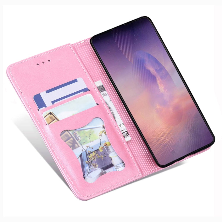 For Samsung Galaxy Note20 Business Stitching Horizontal Flip Leather Case with Double Folding & Bracket & Card Slots & Photo Frame & Wallet