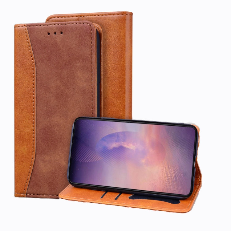 For Samsung Galaxy Note20 Ultra Business Stitching Horizontal Flip Leather Case with Double Folding & Bracket & Card Slots & Photo Frame & Wallet