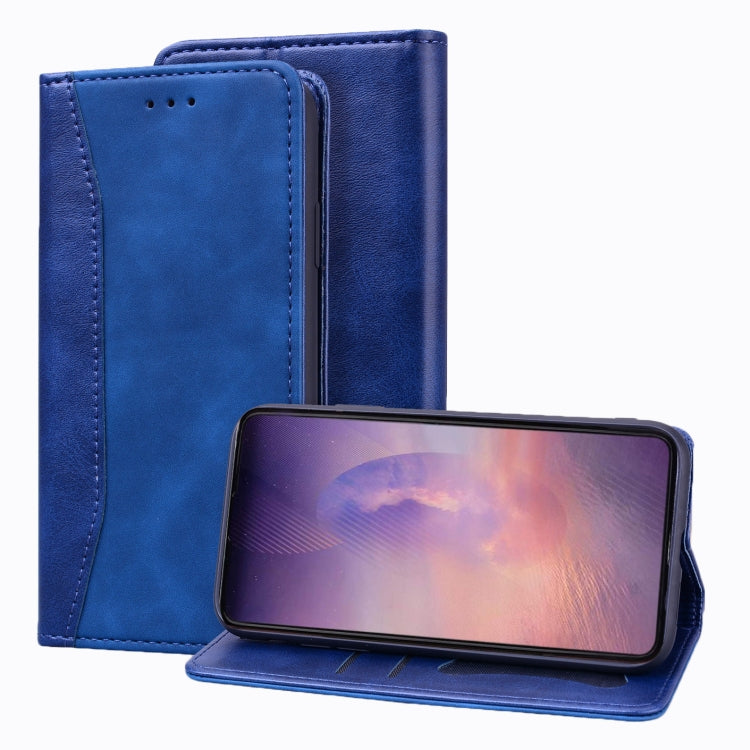 For Samsung Galaxy Note20 Ultra Business Stitching Horizontal Flip Leather Case with Double Folding & Bracket & Card Slots & Photo Frame & Wallet