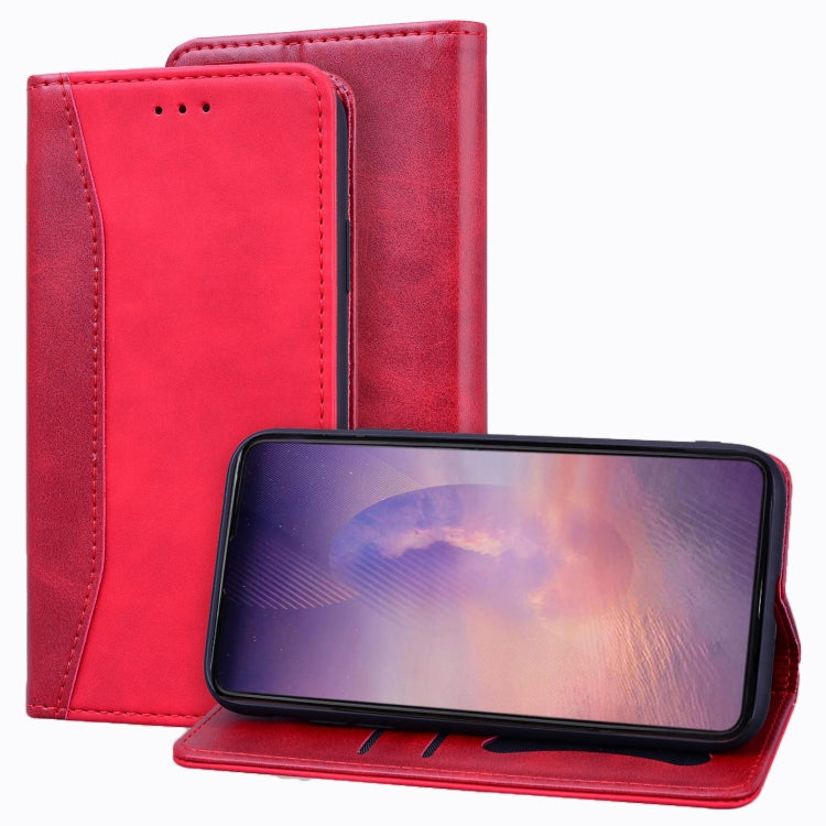 For Samsung Galaxy Note20 Ultra Business Stitching Horizontal Flip Leather Case with Double Folding & Bracket & Card Slots & Photo Frame & Wallet