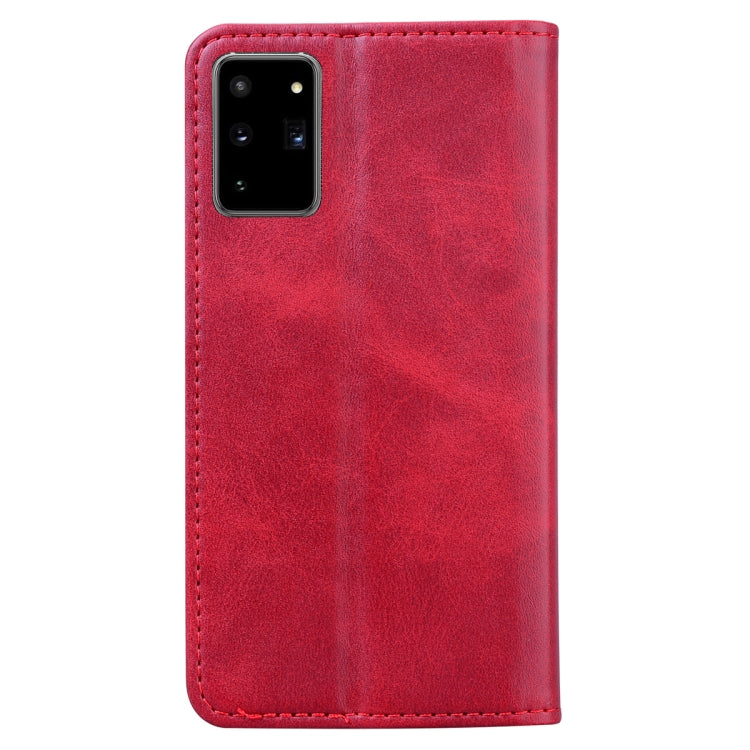 For Samsung Galaxy Note20 Ultra Business Stitching Horizontal Flip Leather Case with Double Folding & Bracket & Card Slots & Photo Frame & Wallet