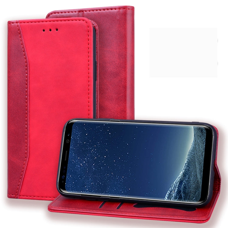 For Samsung Galaxy S8 Business Stitching Horizontal Flip Leather Case with Double Folding & Bracket & Card Slots & Photo Frame & Wallet