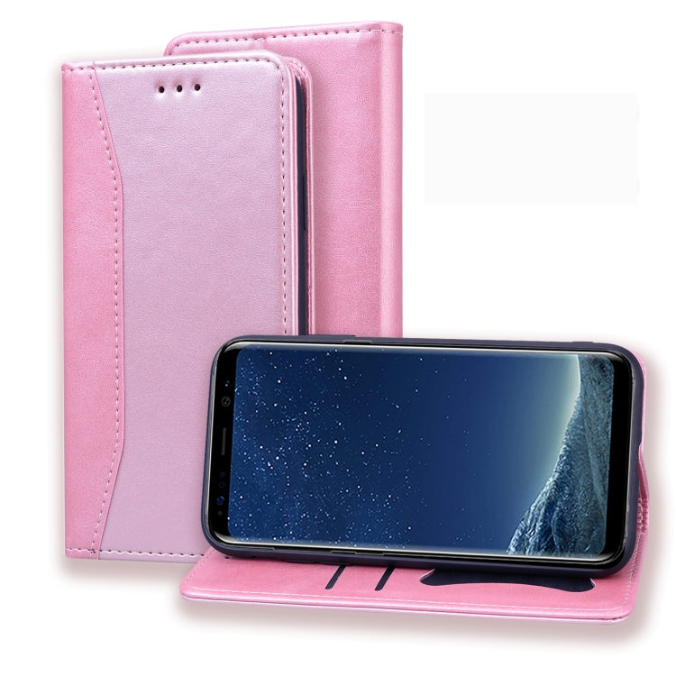 For Samsung Galaxy S8 Business Stitching Horizontal Flip Leather Case with Double Folding & Bracket & Card Slots & Photo Frame & Wallet