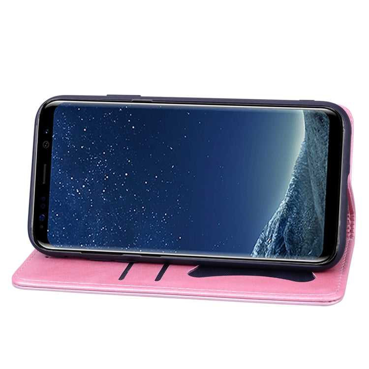 For Samsung Galaxy S8 Business Stitching Horizontal Flip Leather Case with Double Folding & Bracket & Card Slots & Photo Frame & Wallet