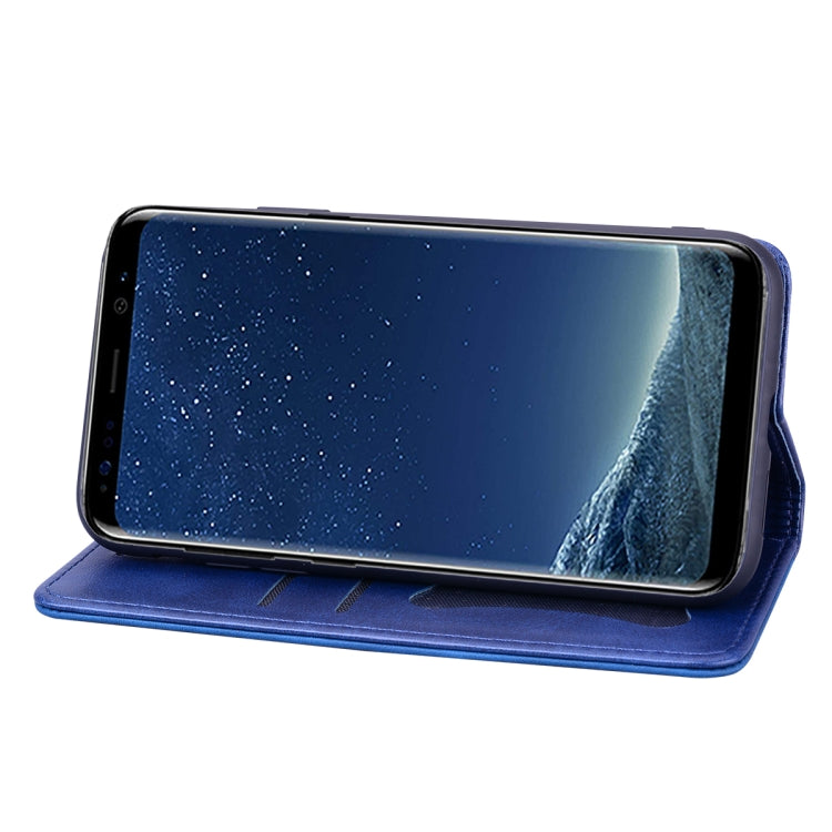 For Samsung Galaxy S8+ Business Stitching Horizontal Flip Leather Case with Double Folding & Bracket & Card Slots & Photo Frame & Wallet