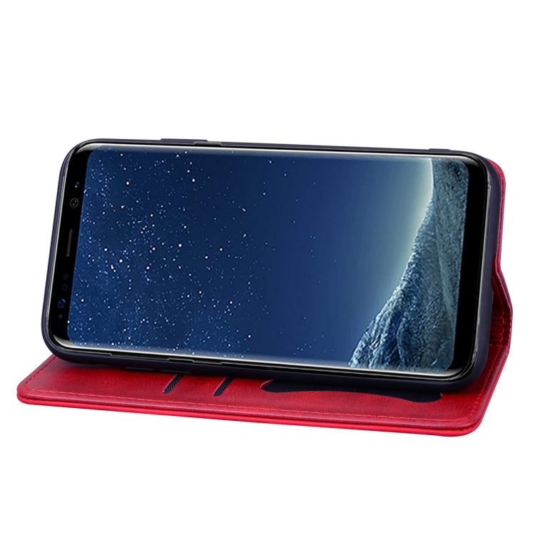 For Samsung Galaxy S8+ Business Stitching Horizontal Flip Leather Case with Double Folding & Bracket & Card Slots & Photo Frame & Wallet