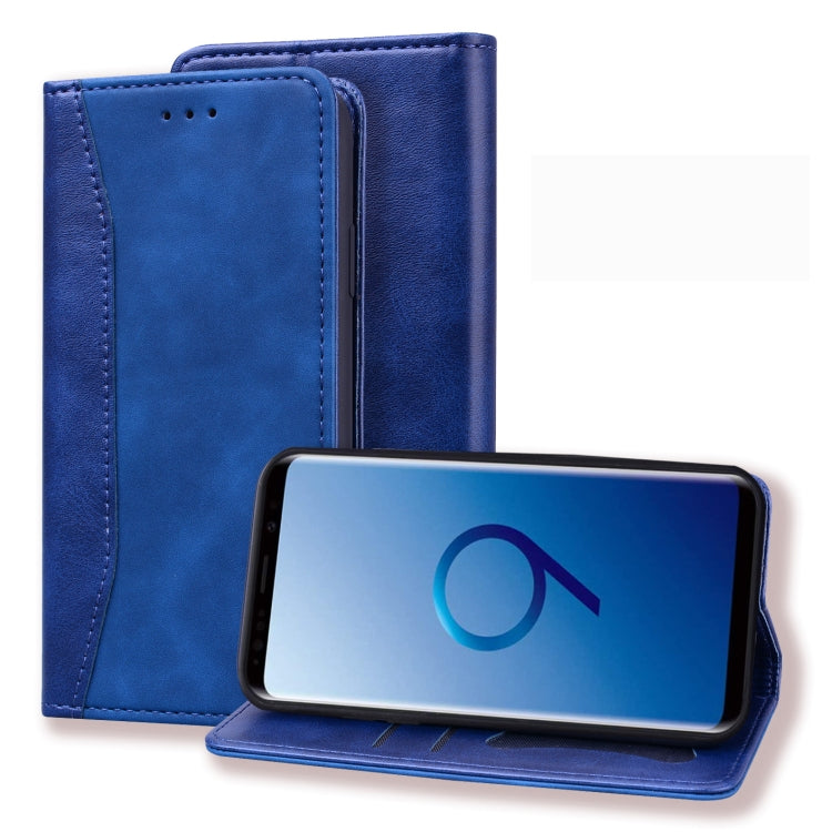 For Samsung Galaxy S9+ Business Stitching Horizontal Flip Leather Case with Double Folding & Bracket & Card Slots & Photo Frame & Wallet
