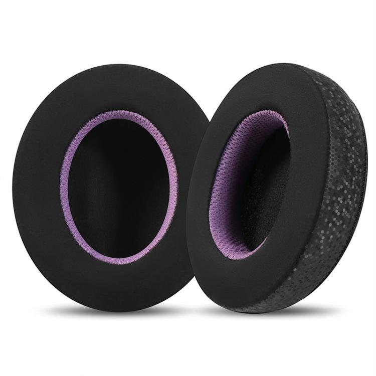 2 Pack Ice Gel Earphone Replacement Earpads Pads For Philips SHP9500 - Black Purple
