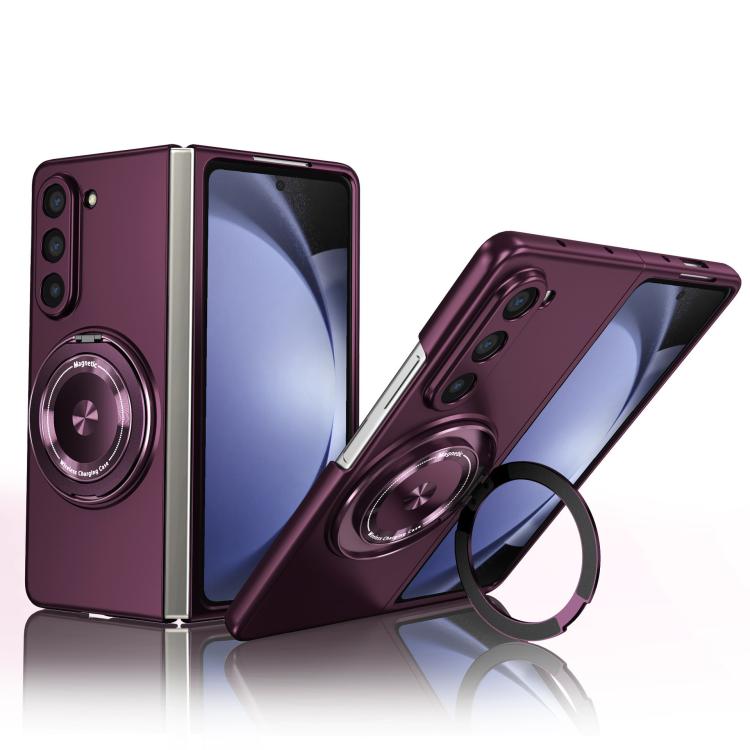 For Samsung Galaxy Z Fold7 Kalebol MagSafe Rotation Holder PC Phone Case