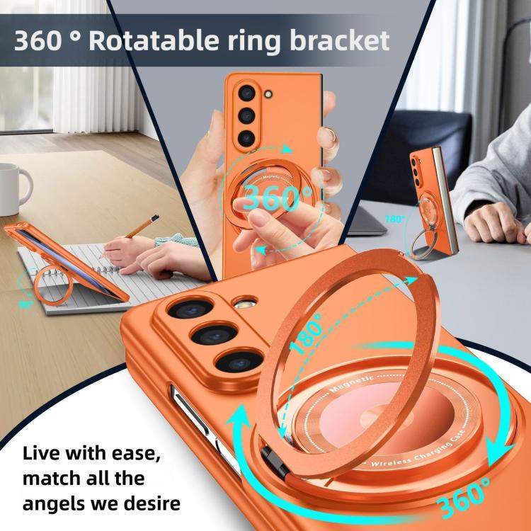 For Samsung Galaxy Z Fold6 Kalebol MagSafe Rotation Holder PC Phone Case