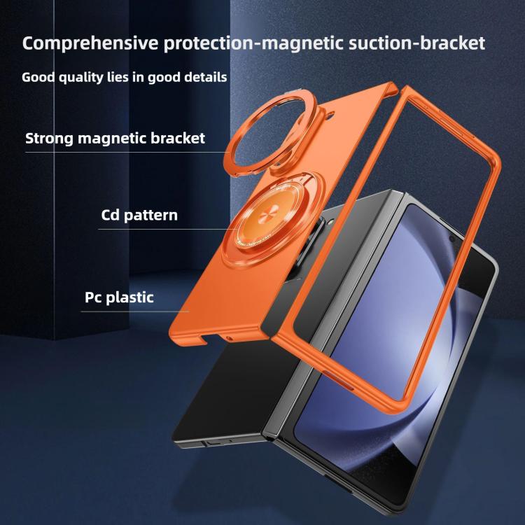 For Samsung Galaxy Z Fold7 Kalebol MagSafe Rotation Holder PC Phone Case