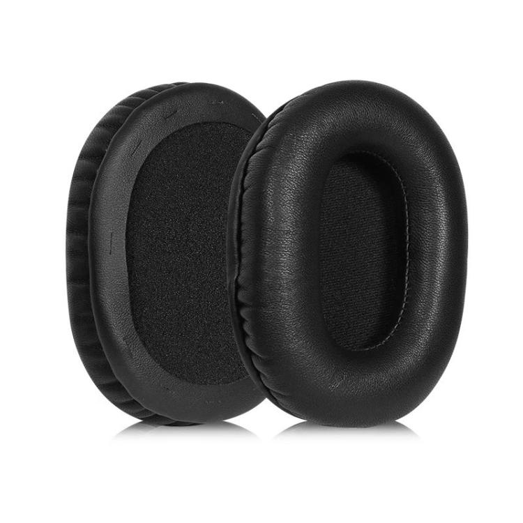 2pcs Push Snap-on Replacement Earpads For Razer BlackShark  V2 / V2 Pro, Material:Lambskin - Black