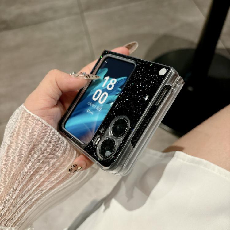 For OPPO Find N2 Flip Glitter Powder Dots Pattern Phone Case