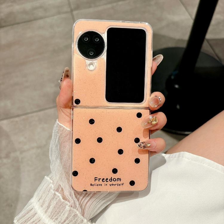 For OPPO Find N3 Flip Glitter Powder Dots Pattern Phone Case