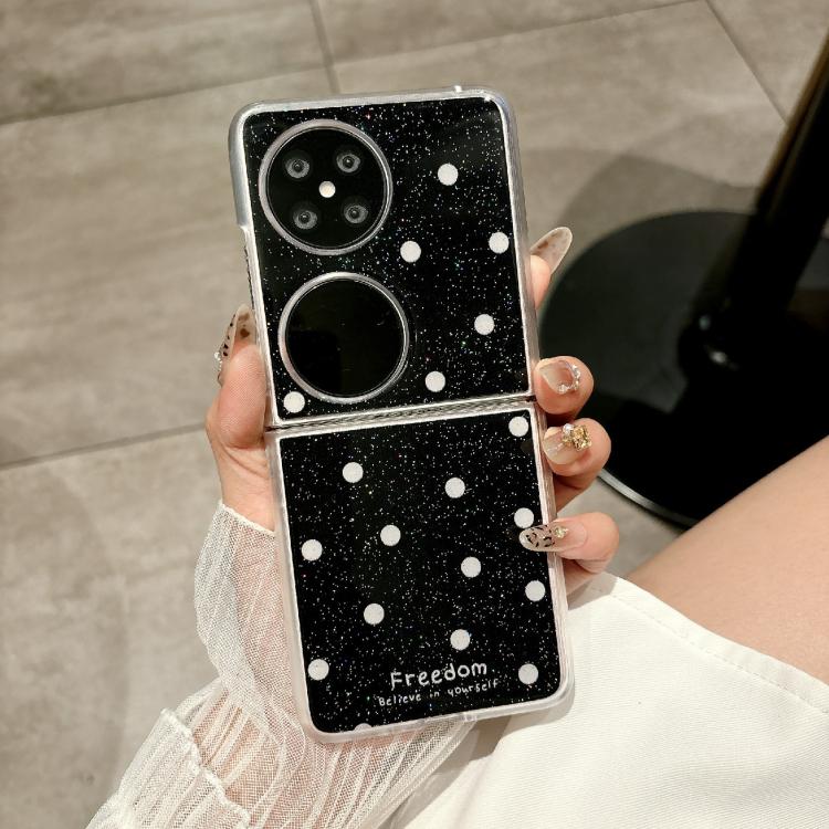 For Huawei Pocket 2 Glitter Powder Dots Pattern Phone Case