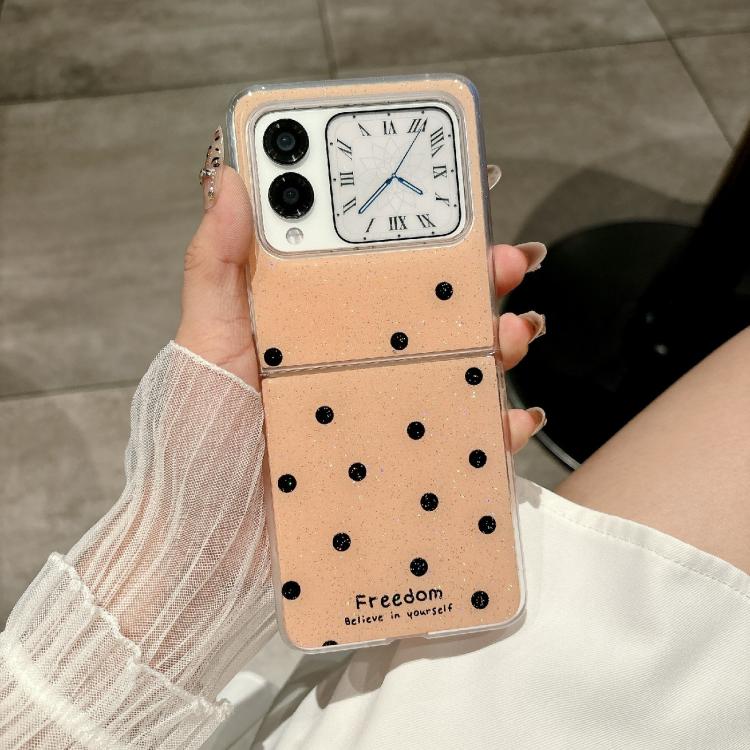For Huawei Nova Flip Glitter Powder Dots Pattern Phone Case