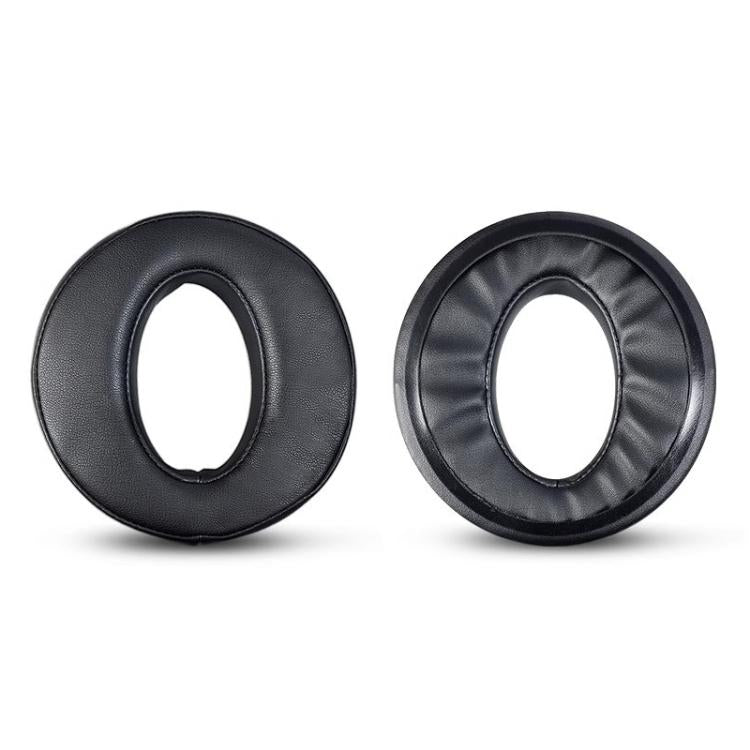 2pcs Insert Hollow Style Replacement Earpads For DENON AH-D2000 / D5000 / D5200 / D7000, Material:Protein Leather - Black