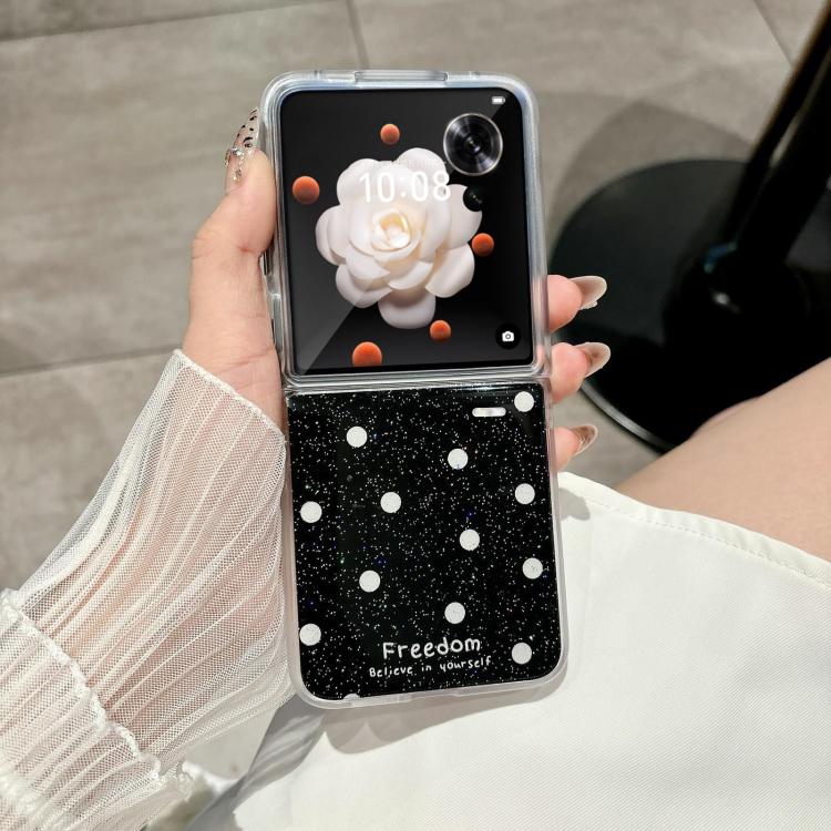 For Honor Magic V Flip Glitter Powder Dots Pattern Phone Case
