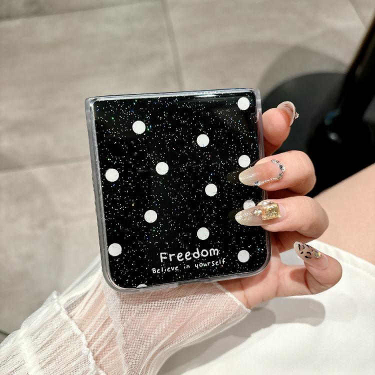 For Honor Magic V Flip Glitter Powder Dots Pattern Phone Case
