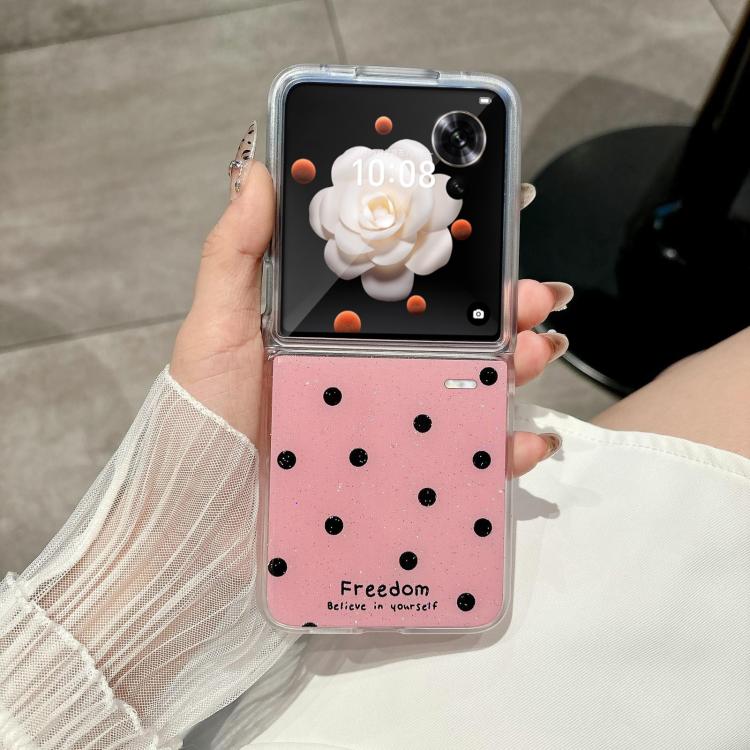 For Honor Magic V Flip Glitter Powder Dots Pattern Phone Case