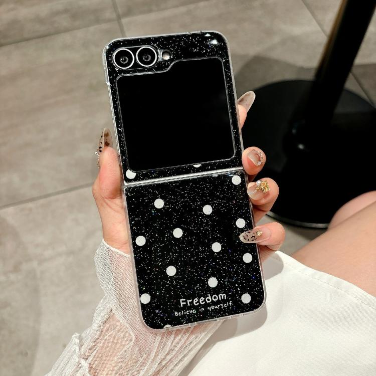 For Samsung Galaxy Z Flip6/7 FE Glitter Powder Dots Pattern Phone Case