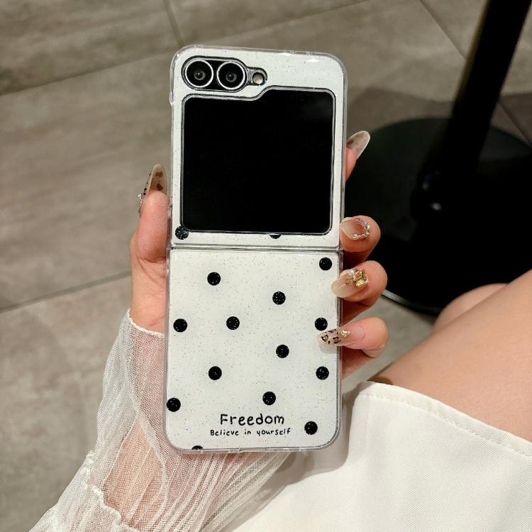 For Samsung Galaxy Z Flip6/7 FE Glitter Powder Dots Pattern Phone Case
