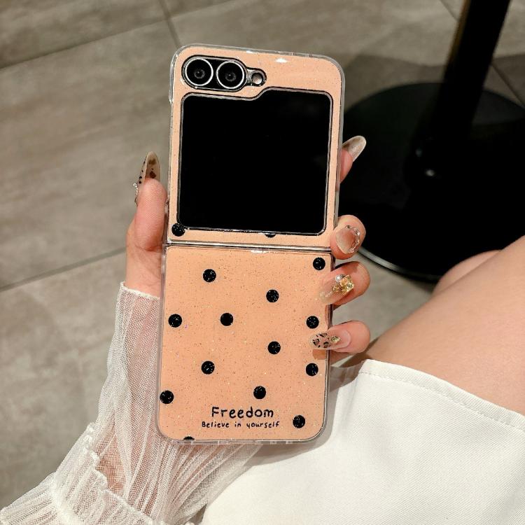 For Samsung Galaxy Z Flip6/7 FE Glitter Powder Dots Pattern Phone Case