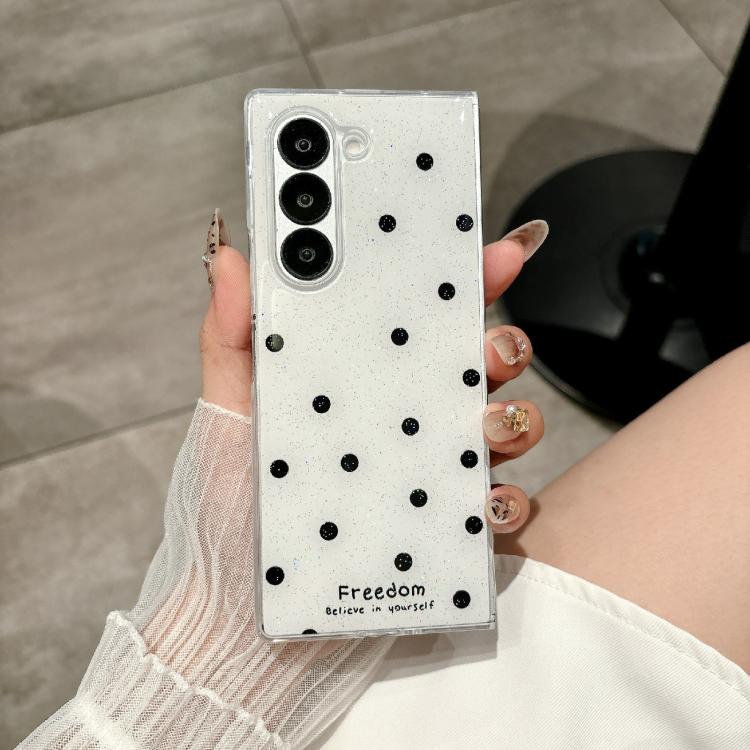 For Samsung Galaxy Z Fold6 Glitter Powder Dots Pattern Phone Case