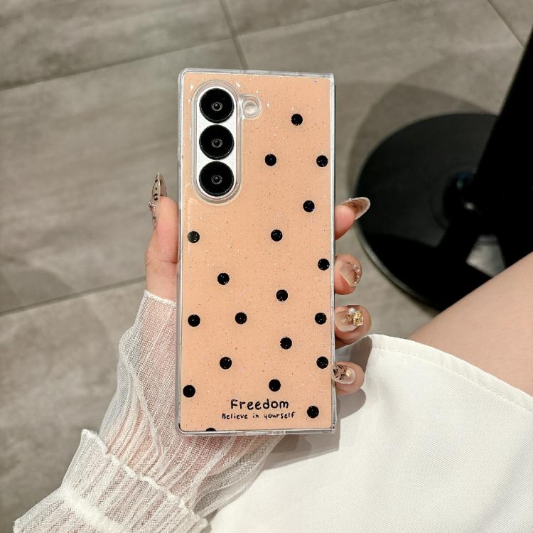 For Samsung Galaxy Z Fold6 Glitter Powder Dots Pattern Phone Case