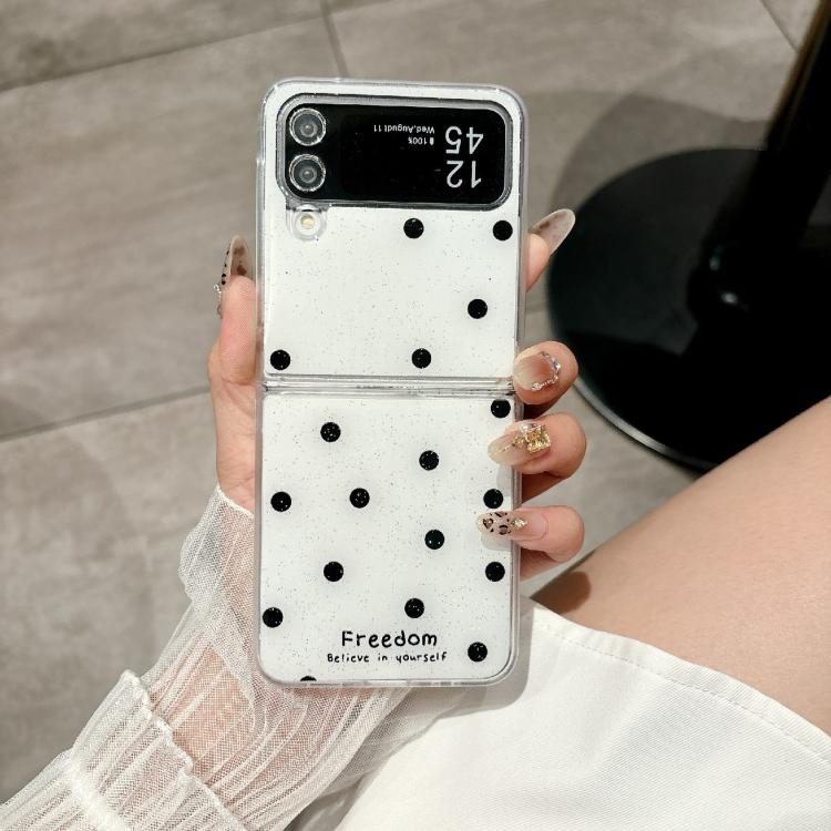 For Samsung Galaxy Z Flip4 Glitter Powder Dots Pattern Phone Case