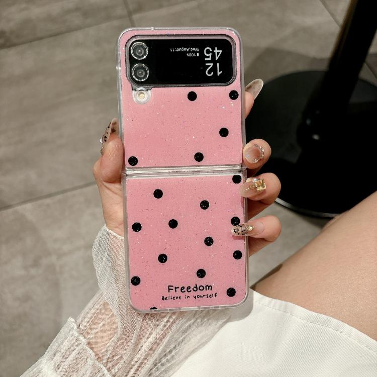 For Samsung Galaxy Z Flip4 Glitter Powder Dots Pattern Phone Case