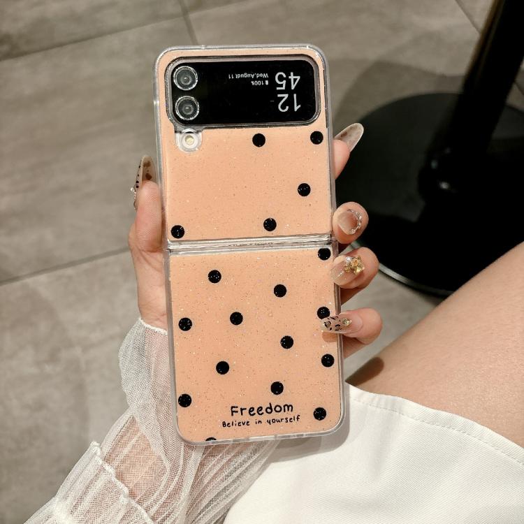 For Samsung Galaxy Z Flip3 5G Glitter Powder Dots Pattern Phone Case