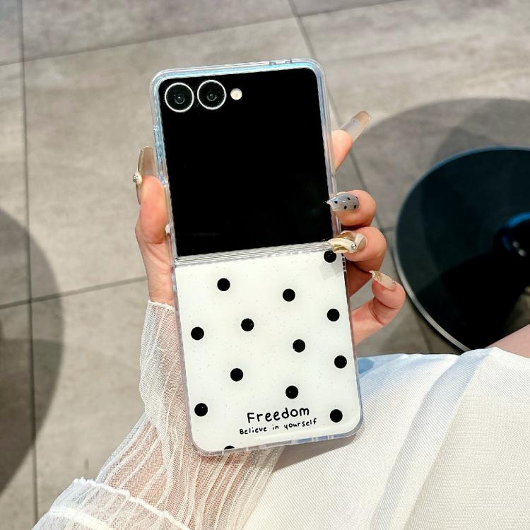 For Samsung Galaxy Z Flip7 5G Glitter Powder Dots Pattern Phone Case